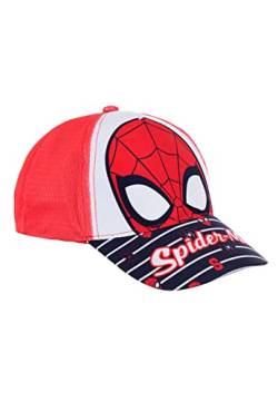 Sun City Spider-Man Kinder Kappe Jungen Baseball-Cap Mütze Sommer-Hut, Farbe:Rot, Größe:54 von Sun City