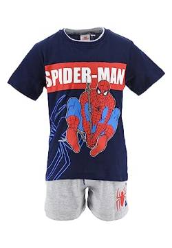 Sun City Spider-Man Kinder Sommer-Set Jungen T-Shirt und Short Kurze Hose, Größe Kids:98 von Sun City