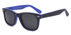 Polarisierte kleine Gesicht Sonnenbrillen Herren Damen Retro Fahren Elastizität Outdoor Sonnenbrillen matt schwarz Sonnenbrille Holz blaue Farbe Sonnenbrille von SunCristal
