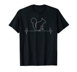 Eichhörnchen-Tier-Tier-Weinlese Herzschlag Geschenk T-Shirt von SunFrot