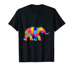 Elefant Jigsaw Puzzle Autismus T-Shirt von SunFrot