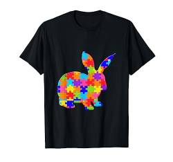 Kaninchen Hase Puzzle Autism Puzzle T-Shirt von SunFrot