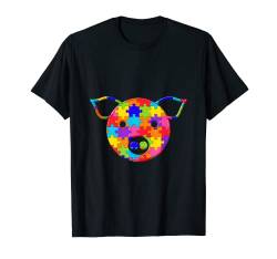 Schwein- Puzzle Autism Puzzle T-Shirt von SunFrot