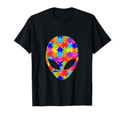 UFO Alien ET Puzzle Autism Puzzle T-Shirt von SunFrot