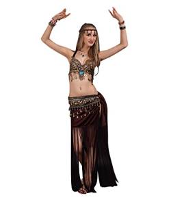 SunWanyi Damen Sexy Bauchtanz Performance Rock Anzug Tribal Oriental Arabian Belly Dance Rock Anzug(Referenz Beschreibung) von SunWanyi