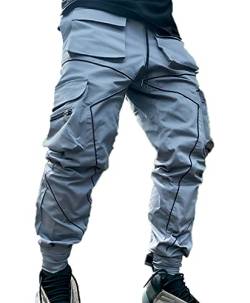 Herren Cargo Combat Trousens Herren Military Heavy Duty Pants Loose Fit Hose mit Mehreren Taschen Streetwear von Suncolour