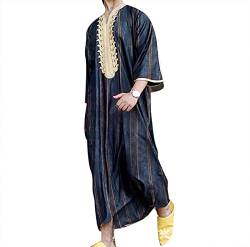 Suncolour Männer marokkanische Robe muslimisches Kleid Wüstenkleid Arabia Herren Lange Hemden Kaftan Kittel von Suncolour
