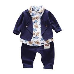 Sunday Kleinkind Baby Kleidung Jungen 0-6 Monate Suit Formelle Hochzeit Jacke Top +Hose Outfits Set 2 Stück Kinderbekleidung von Sunday_Babykleidung
