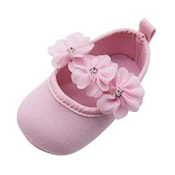 Unisex Neugeborenen Baby Schuhe, Sunday Säugling Mädchen Jungen Krabbelschuhe Herbst Krippeschuhe Turnschuhe Rutschfest Ballerinas Taufschuhe Baby Geschenk 0-18 Monate (Rosa-2, 12-18 Monate) von Sunday_Babykleidung