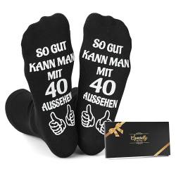 Sunia Lustige Socken Geschenke für Männer, Anti-Rutsch Socken Herren,Geschenkideen für Papa Opa, Ich Liebe Dich Geschenke für Ehemann,Geschenk 40/50/60 Geburtstag Mann,Baumwolle Socken Geschenke 38-46 von Sunia