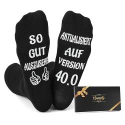 Sunia Lustige Socken Geschenke für Männer, Anti-Rutsch Socken Herren,Geschenkideen für Papa Opa, Ich Liebe Dich Geschenke für Ehemann,Geschenk 40/50/60 Geburtstag Mann,Baumwolle Socken Geschenke 38-46 von Sunia