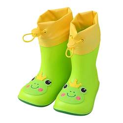Regenstiefel Kinder Jungen 36 Wasserdicht Kleinkind Regen Stiefel Baby Cartoon Tiere wasserdichte Schuhe rutschfeste Gummistiefel Stiefelette Girls Boots für Mädchen Jungen von Sunnyuk