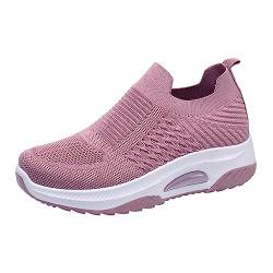 Sneaker Damen 39 Orthopädische Pantoffeln Freizeitsportschuhe Sneakers Walking Shoes Air Cushion Fitnessschuhe Flach Schuhe Leichte Sommer Joggingschuhe Turnschuhe für Laufen Joggen von Sunnyuk