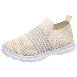 Sneaker Damen Blau Plattform Vintage Sportschuhe Straßenlaufschuhe Freizeit Große Größe Freizeitschuhe Joggingschuhe Casual Workout Flach Schuhe Laufschuhe Running Jogging von Sunnyuk