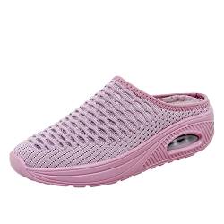 Sneaker Damen Schuhe Hinten Offen Damen Damen Slip-On Trekking Running Loafer Schuhe Straßenlaufschuhe Outdoor Atmungsaktiv Turnschuhe Walking Schuhe Wanderhalbschuhe Halbschuhe von Sunnyuk