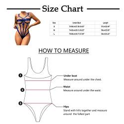 Sunnyuk Erotische Dessous Frau Leder Reizwäsche für Sex Damen Unterwäsche Frauen Sexy Set Rot Lingerie Women BH Damen Negligee Panties Erotisch Spitze Korsett Baby Dolls von Sunnyuk