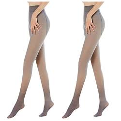 Sunnyuk Fleece Strumpfhose Gefüttert Damen Winter Plüschstrumpfhose Strumpfhose Damen Thermostrumpfhosen Leggings Fake Durchscheinende Wärme Verdickte Fleece Pantyhose Für Winter von Sunnyuk