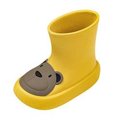 Sunnyuk Gummistiefel Kinder 21 Mädchen Jungen Outdoor Stiefel Rutschfeste Kurze Tier-Cartoon-Muster-Gummistiefel Kinderstiefel Wasserdicht Baby Soft Mode Sommer Kleinkind-Regenstiefel Boots von Sunnyuk