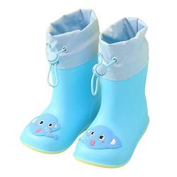 Sunnyuk Kinder Gummistiefel Lederstiefel Jungen 36 Klassische Dinosaurier Regenstiefel PVC Gummi Wasserschuhe Fleece wasserdichte Regenstiefel Baby Cartoon Schuhe Kinder Gummistiefel mit Innenfutter von Sunnyuk