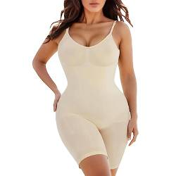 Sunnyuk Shapewear Damen Body Bodysuit Women Bauchweg Bodysuit Shapewear Sexy Shaping Effektive Shape Vielseitige Tank Top Jumpsuit Figurformender Taillenmieder Miederbody Verstellbarer Schultergurt von Sunnyuk