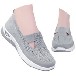 Walkingschuhe Damen mit Dämpfung Orthopädische Schuhe Sommer Leicht Sommerschuhe Bequem Weite H Krankenschwester Schuhe Atmungsaktives Vermascht Wanderschuhe Memory Schaum Sneaker Sandalen von Sunnyuk