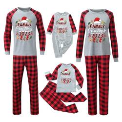 Weihnachtspyjama Familie Set: Schlafanzug Weihnachten Partner Damen Kinder Familien Outfit Set Hose Tshirt Herren Jungen Mädchen Rundhals Nachthemd Hausanzug Weihnachts Matching Pyjamas von Sunnyuk