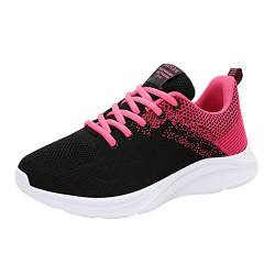 Weiße Turnschuhe Damen Tennis Running Laufschuhe Frauen Sportschuhe Fitnessstudio Knöchelhoch Joggingschuhe Straßenlaufschuhe Slip-On Schuhe Fußballschuhe für Schule Walking Fitness Gym Sport von Sunnyuk