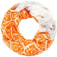 Sunsa Halstuch Damen Loop Schal. 100% Baumwolle Schlauchschal. Loopschal mit Blumen Design. Damen Accessoires: Rundschals,Scarf Tücher und Schals als Geschenk für Frauen/ Freundin, Abstract Aufdruck von Sunsa