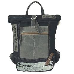 Sunsa Rucksack. XL Leinwand/Canvas Backpack. Rolltop Cityrucksack. Daypack in Vintage Stil. Freizeitrucksack mit 19 Liter Kapazität von Sunsa