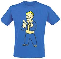 Fallout 4 T-Shirt -S- Boy Shooting Fingers, blau von Fallout