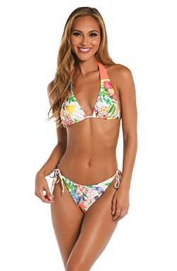 Sunshine 79 Damen Triangel Badeanzug-Oberteil Bikini, Koralle/In den Garten, 44 von Sunshine 79