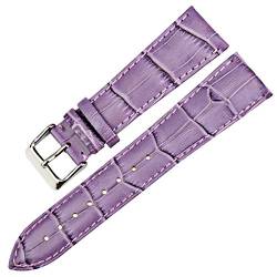 Quick Release Leder Uhrenarmbänder 12mm-22mm Uhrenarmbänder Frauen Blau Uhrenarmband Leder Armband Lila 22mm von Sunsshine