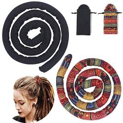 2 Stück Dreadlocks Haargummi Spirale Lock Für Dreadlocks Spirale Zubehör, Wikinger Haarschmuck Biegbarer Dreadlocks Haargummi Lange Dicke Lockige Haarhalter Für Frauen Und Männer, Pferdeschwanz Halter von Sunwuun