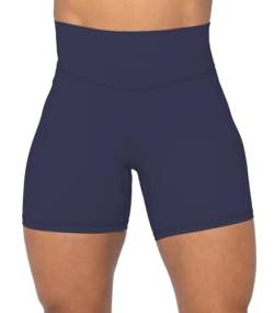 Sunzel Biker-Shorts für Damen, hohe Taille, ohne Vordernaht, hohe Taille, Yoga, Workout, Fitnessstudio, Fahrrad-Shorts, BLAU (ASH Blue), Klein von Sunzel