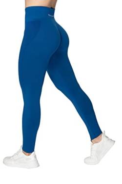 Sunzel Workout-Leggings für Damen, kniebeugenfest, hohe Taille, Yogahose, 4-Wege-Stretch, butterweich, blau (Classic Blue), S von Sunzel