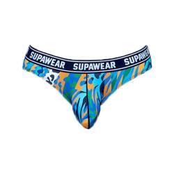 Supawear - Männer Unterwäsche - Herren Slip - POW Brief Arctic Animal - Blau - 1 x Größe M von Supawear