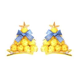 2 Stück Weihnachten Haarspangen Schöne Haarspangen Schaum Baum Hut Bowknot Haarnadeln für Frauen Mädchen Party Favors Weihnachten Haarschmuck Geschenke von Supefriendly