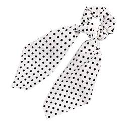 Supefriendly Polka Dot Pferdeschwanz Chiffon Haar Seil Mädchen Pferdeschwanz Haarschmuck -5 von Supefriendly