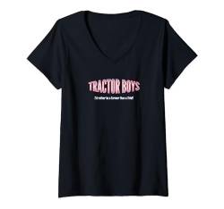 Damen Traktor Boys – I'd rather be a Farmer than a Thief, Ipswich T-Shirt mit V-Ausschnitt von Super Blues Fandom Garms - MDS