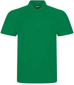 Klassisches Herren-Poloshirt, kurzärmelig, einfarbig, für Arbeit, Sport, robust für Gartenarbeit und Bauarbeitskleidung, kelly green, 6XL von Super Lemon