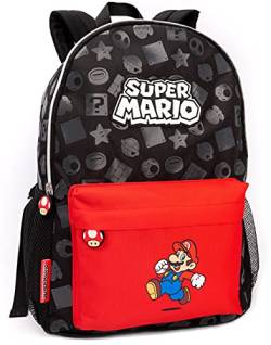 Nintendo Super Mario Rucksack Kinder Jungen Mädchen Schule Rucksack 16" Einheitsgröße von Super Mario
