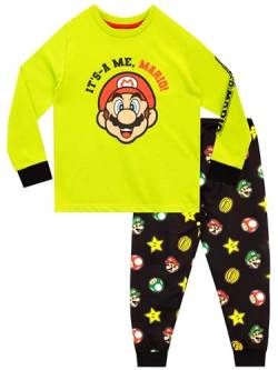 SUPER MARIO BROS Jungen Schlafanzug Mehrfarbig 128 von Super Mario