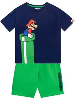 SUPER MARIO BROS Jungen T-Shirt und Shorts Set Mehrfarbig 128 von Super Mario