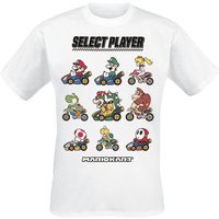 Super Mario - Gaming T-Shirt - Kart - Choose Your Driver - S bis XXL - für Männer - Größe M - weiß von Super Mario