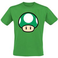 Super Mario - Gaming T-Shirt - Mushroom - S bis XL - für Männer - Größe M - grün von Super Mario