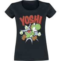 Super Mario - Gaming T-Shirt - Yoshi - M bis XXL - für Damen - Größe XL - schwarz von Super Mario