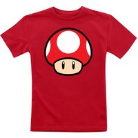 Super Mario - Gaming T-Shirt für Kinder - Kids - Pilz - für Mädchen & Jungen - rot von Super Mario