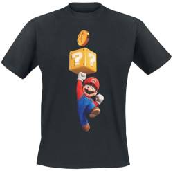 Super Mario Herren Mario Coin Bluse, Schwarz, XXL von Super Mario