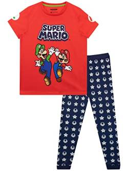 Super Mario Jungen Schlafanzug Rot 128 von Super Mario