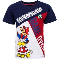 Super Mario Print-Shirt Super Mario Kinder T-Shirt GAME OVER Jungen + Mädchen Gr. 98 104 110 116 122 128 von Super Mario